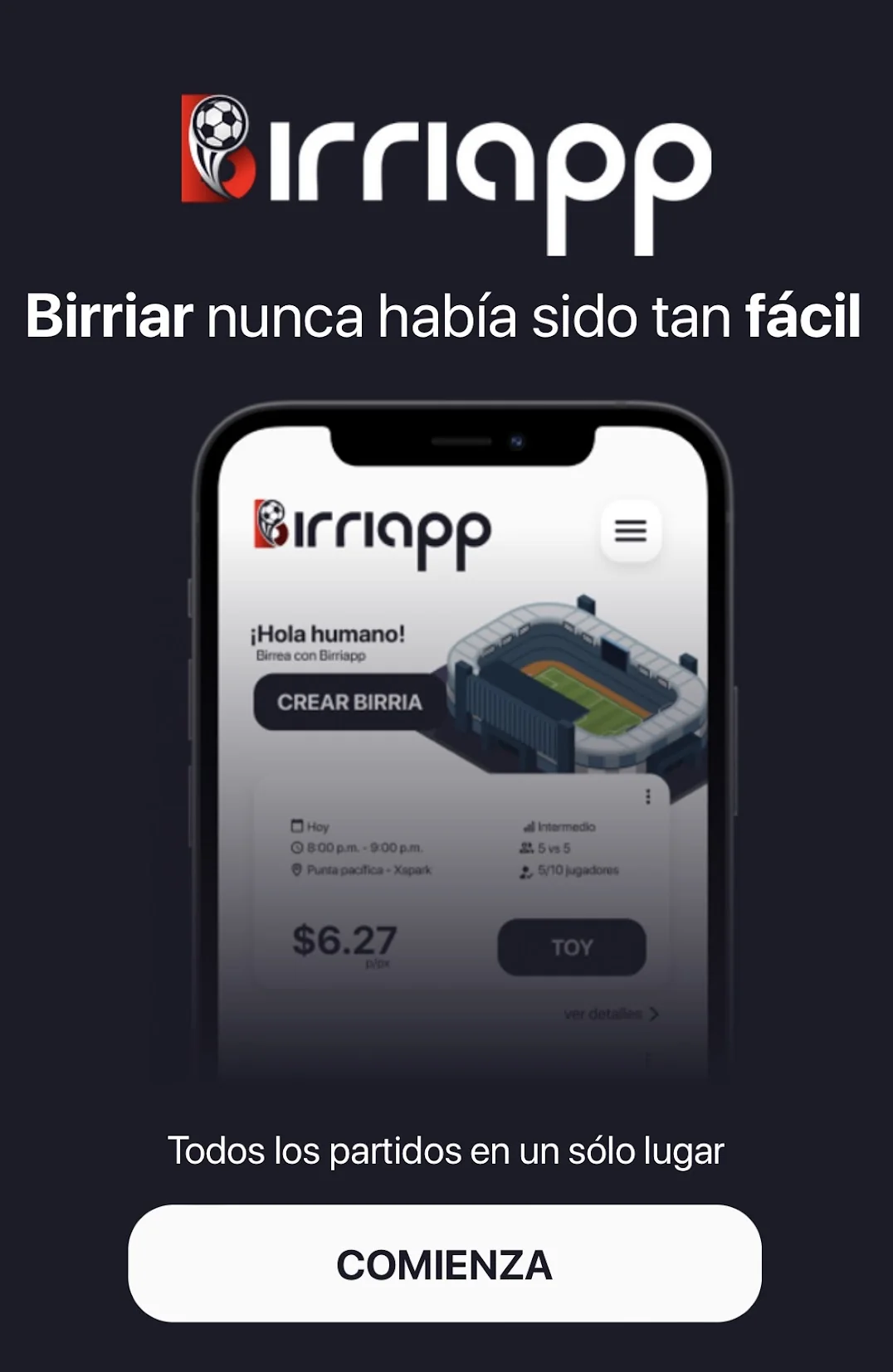 Screenshot of Birriapp